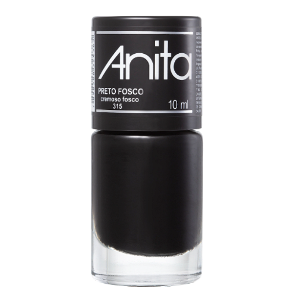 Esmalte Anita Cremoso - Preto Fosco