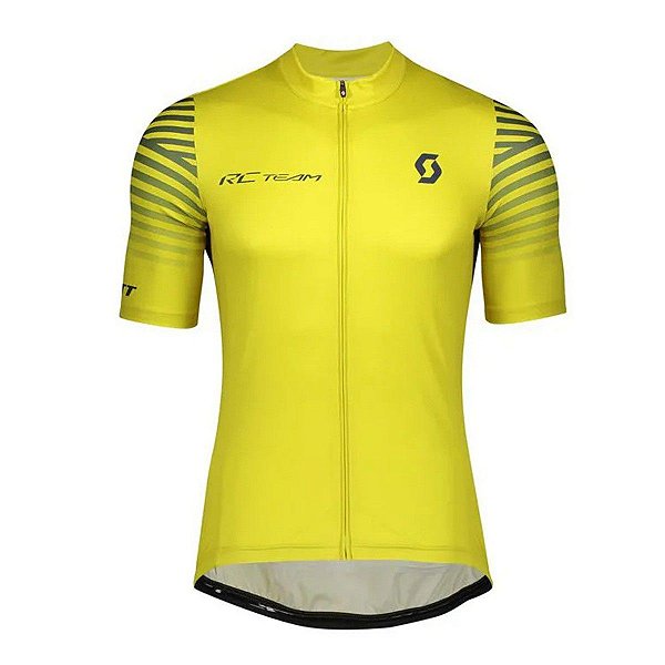 Camisa Ciclismo Scott RC Team 10 - Amarelo e Preto