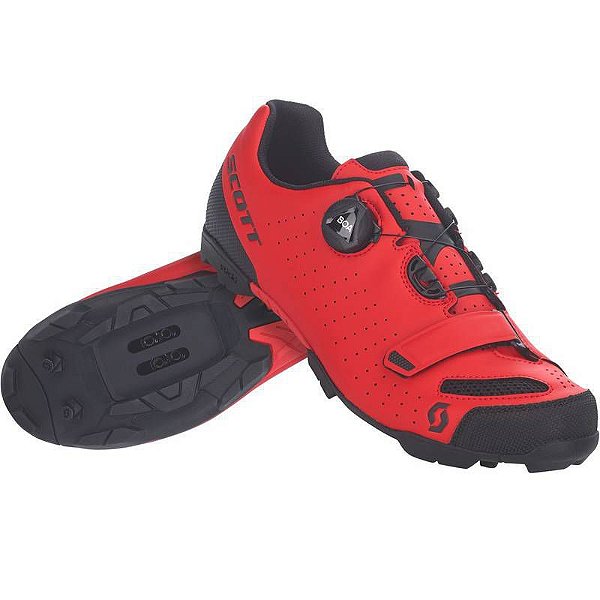 Sapatilha MTB Scott Comp BOA - Vermelho e Preto