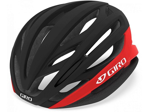 Capacete Ciclismo Giro Syntax MIPS - Matte Black / Bright Red