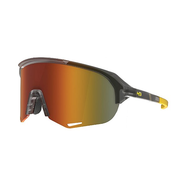 Oculos HB Edge R Matte Onyx Orange Chrome