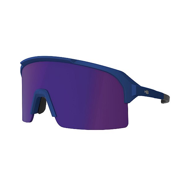 Oculos HB Edge Metallic Solid Royal Blue Blue Chrome