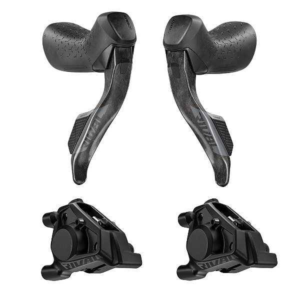 Manete de Freio Sram Rival AXS E1 HRD c/ Pinça Freio Flat Mount (PAR)