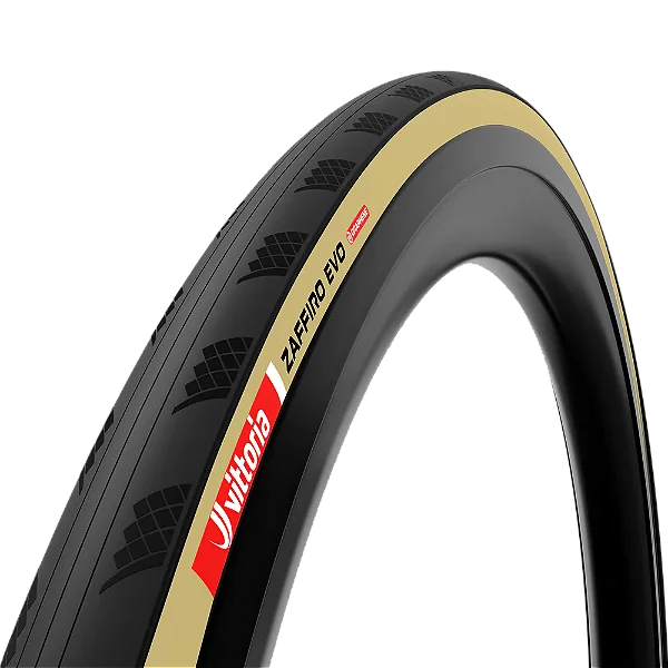 Pneu Ciclismo Vittoria Zaffiro EVO V Tube-Type Bege