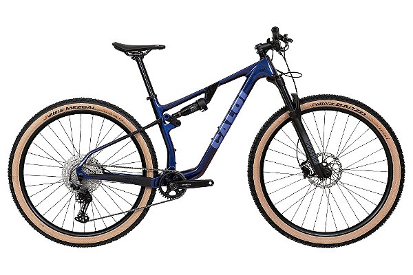 Bike Caloi Elite Carbon FS Sport MY26 Azul Magenta