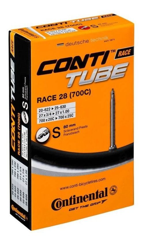 Câmara Speed Continental Conti Tube Race 28 (700c) S80 Bico 80mm