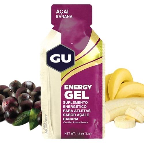 GU Energy Gel - Sabor Açaí com Banana - Caixa c/ 24 Sachês