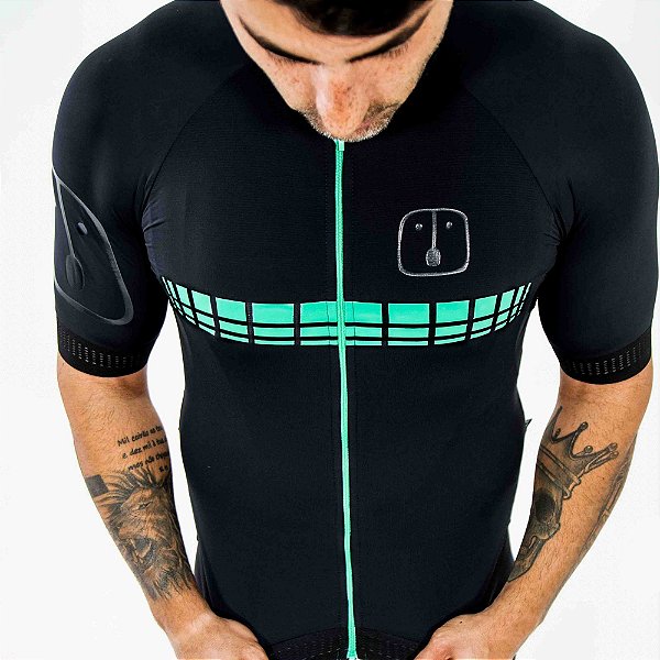 Camisa Ciclismo AHAU Racing Jade - Masculina