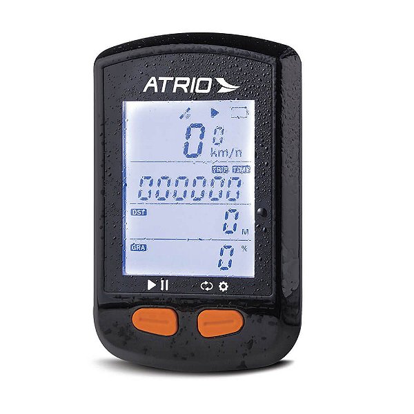 Ciclocomputador c/ GPS Atrio Steel + Sensor Cadência
