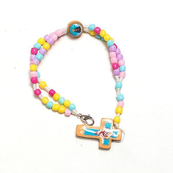 Terço de pulso infantil com fecho