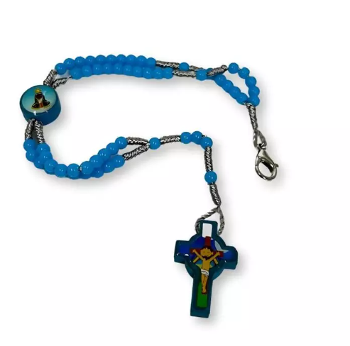 Terço de pulso infantil com fecho