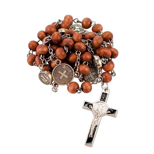 Terço São Bento na caixa acrílico