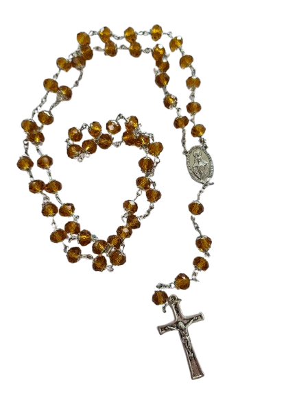 Terço cristal Nossa Senhora das Graças