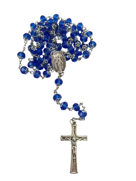 Terço cristal Nossa Senhora das Graças