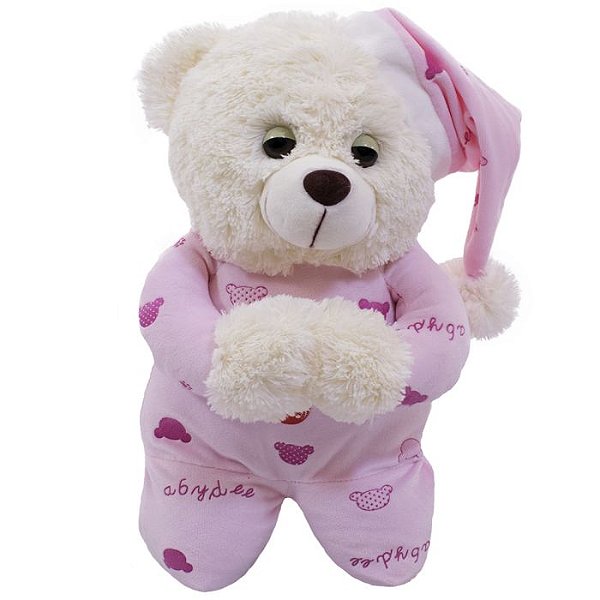 Urso pelúcia rezando Pai Nosso