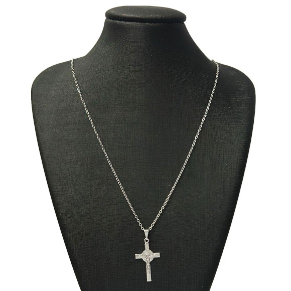 Colar crucifixo inox