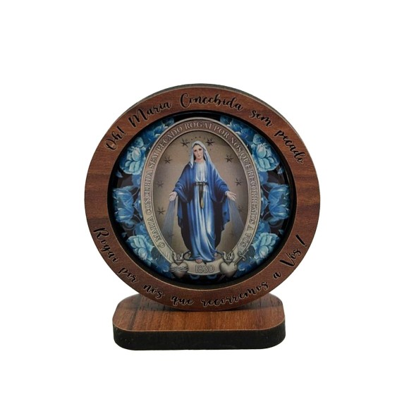 Pedestal resinado Nossa Senhora das Graças
