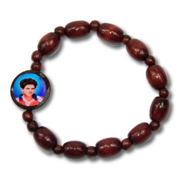 Pulseira madeira São Carlo Acutis