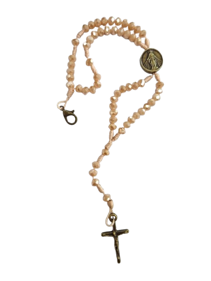 Terço de pulso cristal ov NSG