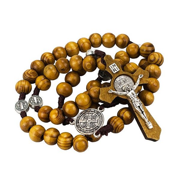 Terço São Bento madeira