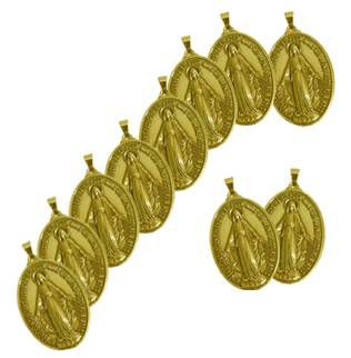 Medalha Milagrosa - dourada/pct com 5 unidades