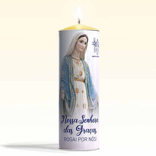 Vela votiva aromática mel - Nossa Senhora das Graças