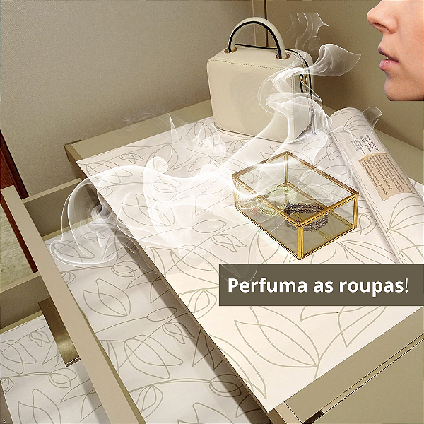 Papel de Gaveta Perfumado Bons Sonhos Camomila - Caixa com 5 folhas