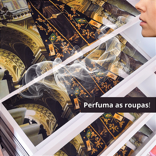 Papel de Gaveta Perfumado Nossa Senhora Aparecida - Caixa com 5 folhas