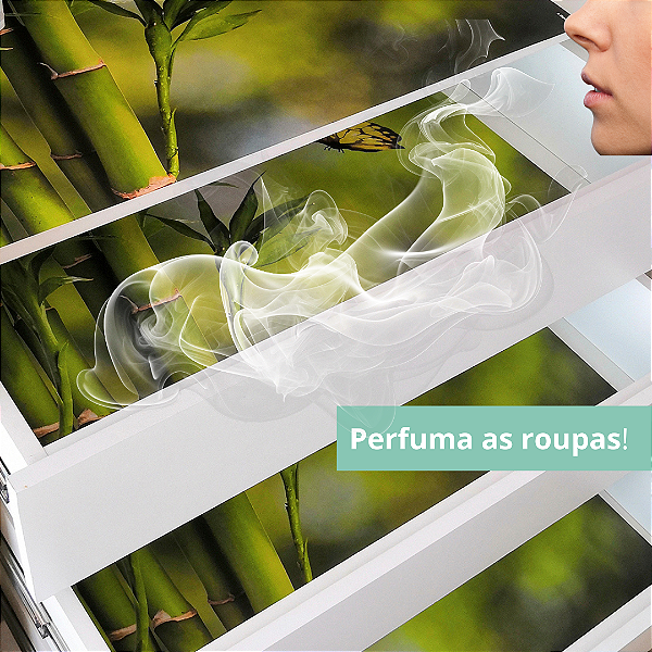 Papel de Gaveta Perfumado - Bambu - Caixa com 5 folhas