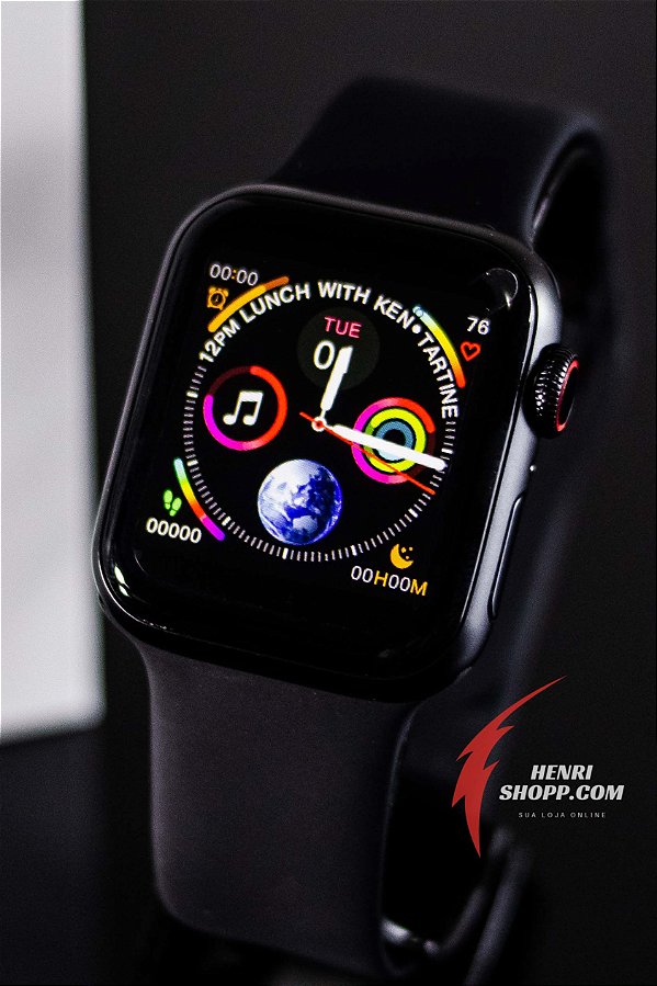 relogio smartwatch inteligente iwo 8 lite 44mm com bluetooth