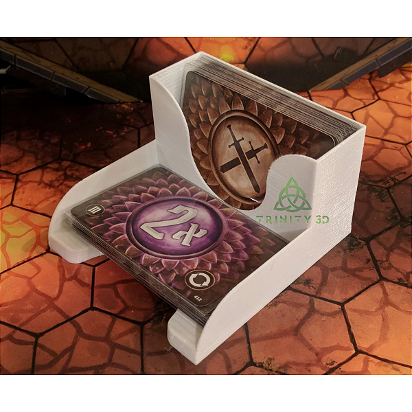 Porta cartas deck e descarte - Compatível com sleeves Mini Euro 45x68mm