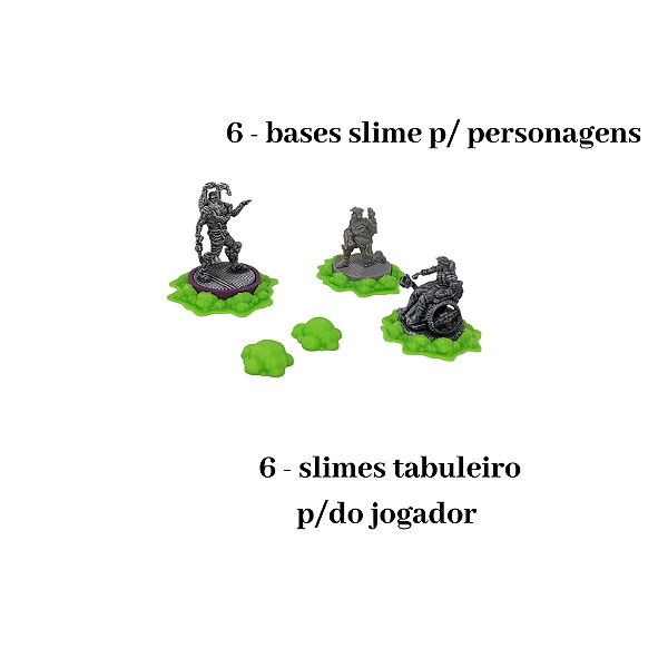 Nemesis kit de Base Slime + Tokens slime para tabuleiro de jogador