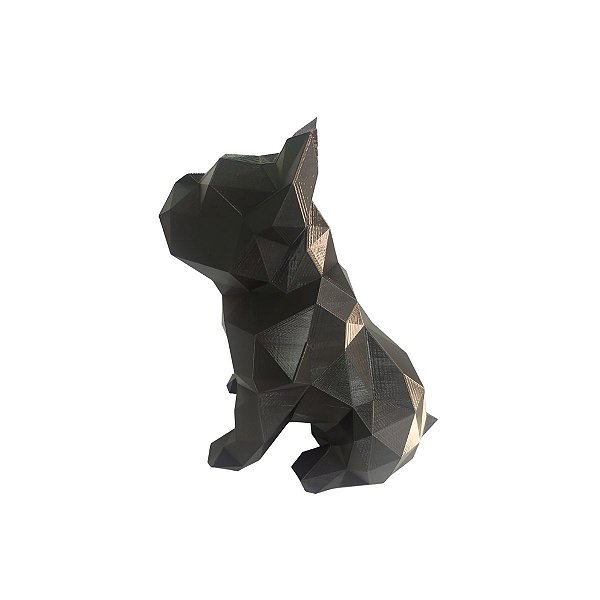 10cm - Bulldog Francês Geométrico - Sentado
