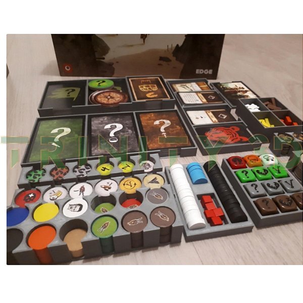 Organizador Insert  Porta Tokens  Robinson Crusoe Board game