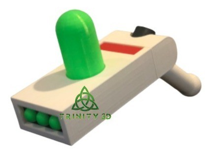 Rick And Morty Portal Gun Arma Cosplay Tamanho Real Rígido