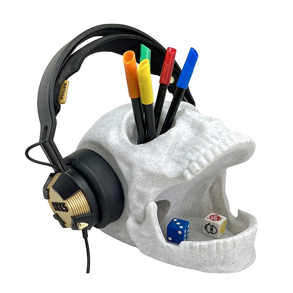 Suporte Headphone Headset Porta treco Torre de dados Crânio