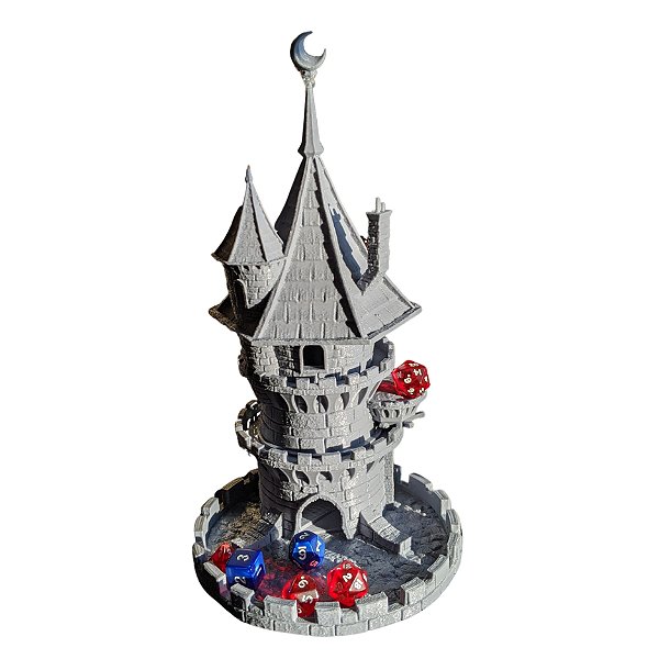 Torre de dados castelo místico para Board Game ou  RpG