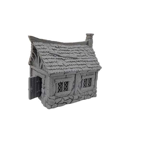 Casa Medieval Vila Maquete Diorama RPG Mobília Miniatura D&d