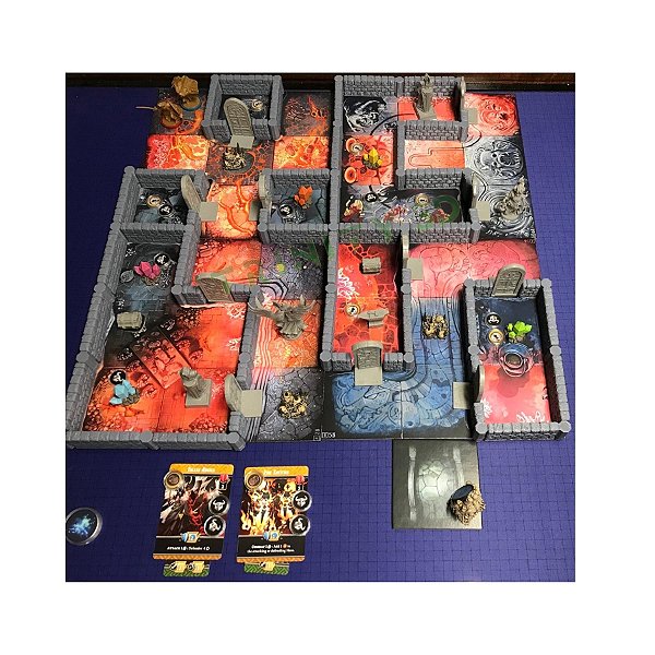 Kit com 162 paredes muros para Massive Darkness 2  RPG board game
