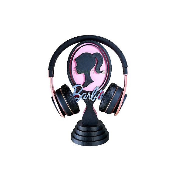 Suporte para headphone headset fone de ouvido Barbie
