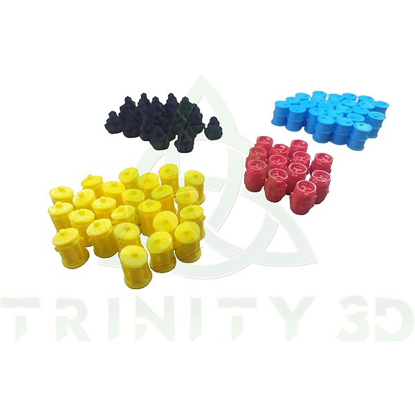 Power Grid Tokens de Recursos 3D