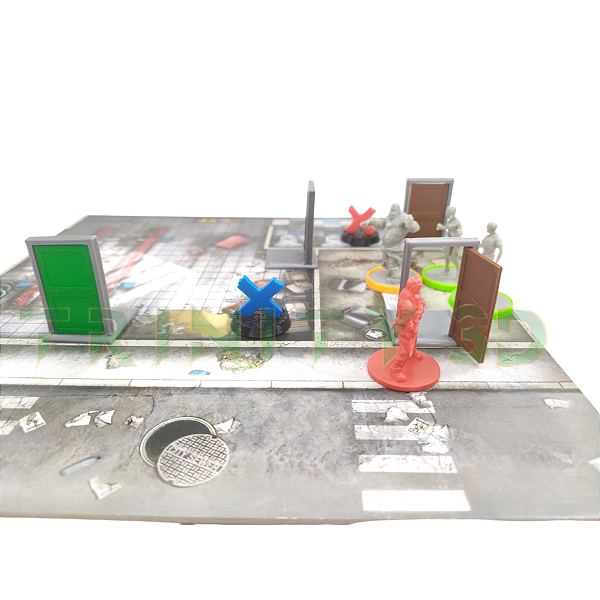 kit com 12 Portas Residencial para Zombicide
