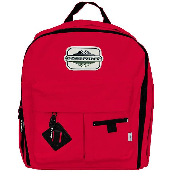Mochila Company Bolso Duplo - VERMELHO RUBI