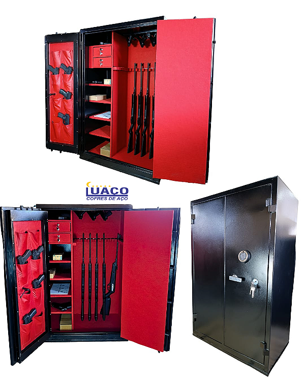 Cofre 1,40x90x50 Duas Portas Com Coldre