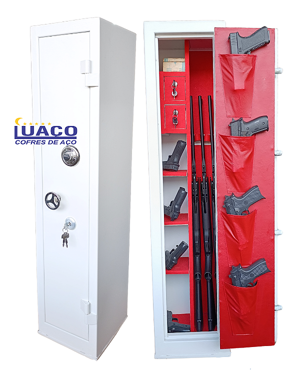 Cofre 1,30x30x30 para armas Branco