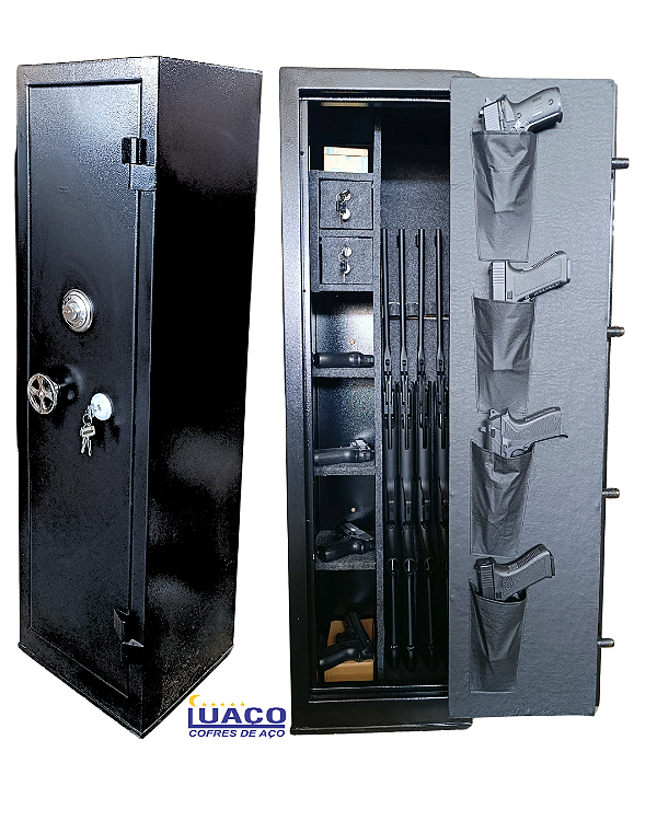 Cofre 1,30x30x30 para armas Preto