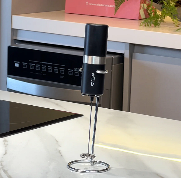 MIXER ELÉTRICO PARA BEBIDAS EM AÇO INOX COM SUPORTE - WOLFF