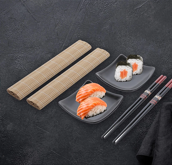 KIT PARA SUSHI COM 6 PEÇAS SENDAI - LYOR