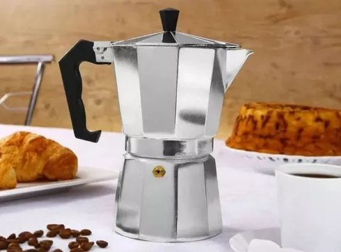 CAFETEIRA ITALIANA DE ALUMÍNIO MOKA CAFÉ EXPRESSO 3 XÍCARAS - CLINK
