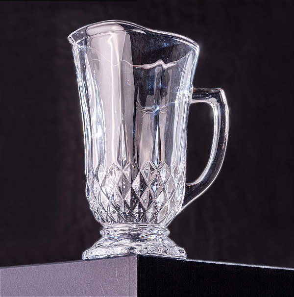 JARRA DE VIDRO 1,25L DIAMANTE 23X16CM - LYOR